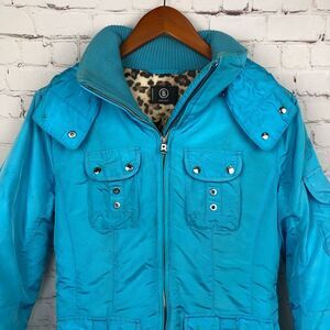 Bogner Leopard Print Lining Winter Coat Women's US 6